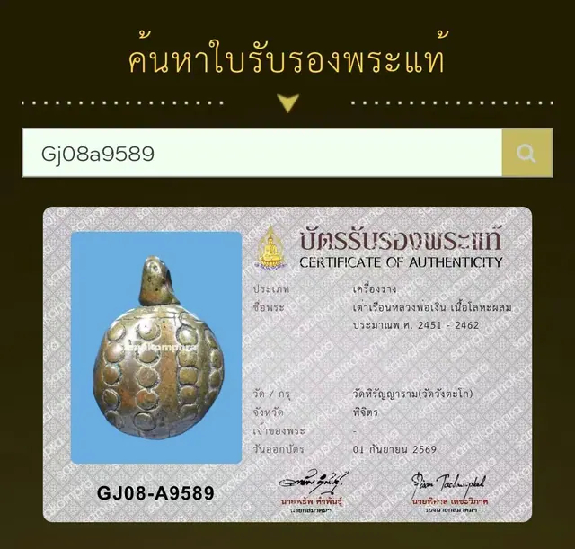 龙婆银 古铸财龟 在世年代 合金